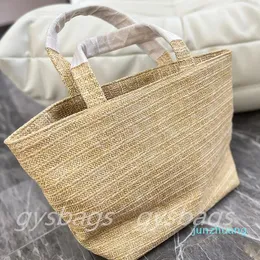 Woman Straw Bags The Bag Bag Bag Bag Luxury 606 Counter Bag Medium Summer Shopping Beach Totes Handbags 5A 2023