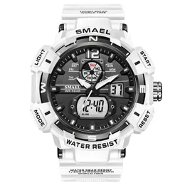 Mais recente design smael dual time watches digital esporte para men2500