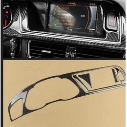 Karbon Fiber Gösterge Tablosu Gösterge Paneli Küme Ölçer Audi A4 S4 A17202E için