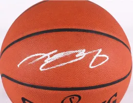 Kolekcjonerska LBJ Lebron Doncic Bryant Garnett z autografem podpisany podpis podpis auto autograf kolekcja wewnątrz/na zewnątrz sprots piłka do koszykówki