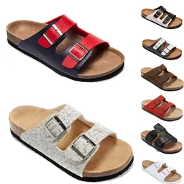 Arizona tofflor New Summer Beach Cork Slipper Sandaler Dubbelsp￤nne Sandalias Kvinnor M￤n glider p￥ Flip Flops Flats Casual Shoes Dhgate Designer Trainers 35-46
