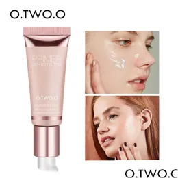 Foundation Primer O.TWO.Oメイクアップベースフェイス目に見えないポアライトオイルメイクアップ仕上げ折り目のプライマー化粧品ドロップデリバリーヘルスB DHQZG