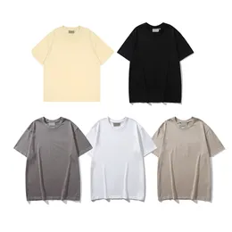 Erkek Tasarımcı Gömlek Ter Tişört Ess Gömlek Tee Tshirt Silikon Akıllı Mektup Erkekler ve Kadınlar İçin Baskı Tişörtü% 100 Cutton Büyük Boy S0NS