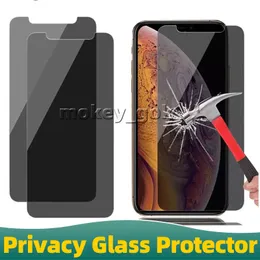 Sekretess Anti-peeping anti-spion 2.5D Skärmskydd i härdat glas För iphone 14 13 12 mini 11 Pro max XR XS 6 7 8 Plus i oppväska 9H Anti-Scratch