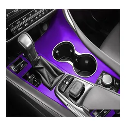 Naklejki samochodowe do Lexus RX300 Wewnętrzny centralny panelu sterowania Uchwyt drzwi 3D/5D Włókna węglowe Stylowe Dostawa Akcesoria DHGKV