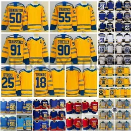 2023 Reverse Retro Winter Classic Herren Hockey-Trikots 91 Vladimir Tarasenko 90 Ryan Reilly 55 Colton Parayko 10 Schenn Binnington 25 Kyrou Torey Krug 18 Robert Thomas