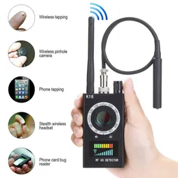 Detector de câmera K18 Multifuncional Antispy GSM Audio Bug Finder GPS Signal Lente RF Rastreador Detectar produtos sem fio 1MHz65GHz 230221