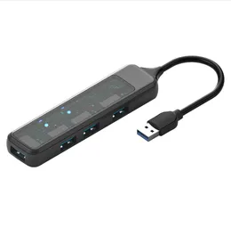 تصميم شفاف USB Type C Hub 4 Ports USB 3.0 HUB لجهاز الكمبيوتر المحمول محطات الكمبيوتر المحمول 3.0