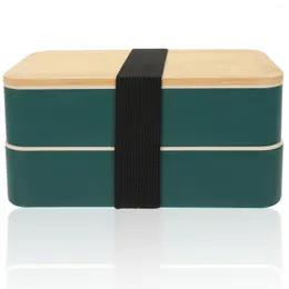 Geschirr-Sets Box Bento Lunch Container Lagerung japanische Behälter Picknick Kühlschrank Mahlzeit Kinder Mikrowelle stapelbar Salat Sandwich sicher