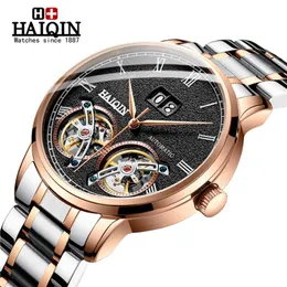 Relógios de pulso automático mecânico haiqin masculino top top aço inoxidável masculino wristwatch esportes esportes de calendário de calendário relógio de relógio