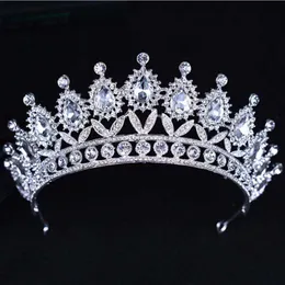 Tiaras Kmvexo 2018 New Baroque Big Rhinestone Crystal Beaded Headband Tiara Bride Crown Luxury Luxury Ruxury Hair Hair Ornaments Z0220