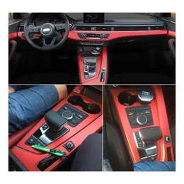 Car Stickers For A4 A5 B9 Interior Central Control Panel Door Handle 3D/5D Carbon Fiber Decals Styling Accessorie Drop Delivery Mobi Dhhar