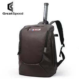Теннисные сумки Greatspeed Black Badminton Backpack 2 ракетки упаковывают мужские женские юбилейные издания Падель Ракет 230221