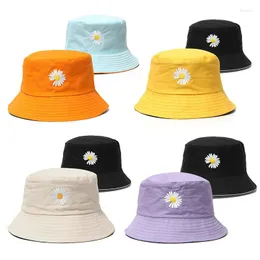 帽子2pcs/set Children Summer Basin Hat Double Side Sun Kids Seaside Protection UV Flower Cap Outdoor Wild Fisherman