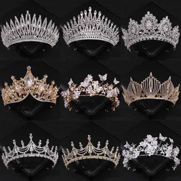 Tiaras Luxury Fashion Gold Silver Color Crystal Crowns для женщин -невест