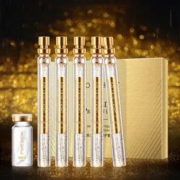 Gold Collagen Thread Essence Crving مجموعة من البروتين الذهبي لرفع خط بروتين الذهب وجه رعاية مصل رفع الرفع