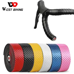 Componenti del manubrio della bici WEST BIKING Nastro manubrio EVA PU Bicicletta da strada Assorbimento antiscivolo Accessori per tappi terminali per avvolgimento in bicicletta