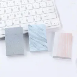 Opakowanie prezentów 1PC Kreatywny marmurowy kolor Kolor Memo Pad Stone Style Stone Uwagi zakładki do szkolnego biura artykułów papierniczy