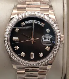 UNISEX Mechanical Watch 36 mm ETA.2823 M128345RBR-0040 Gradient Black Diamond Watch Sapphire Waterproof 50m Designer Prezentacja Pasek Regulowany