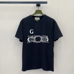 T Shirt Yaz Erkek Kadın Tasarımcılar Gevşek Tees Giyim Moda Marka Üstleri Man S Basit Mektup Gömlek Lüks Giyim Sokak Polos Şortlu Kollu S-6XL