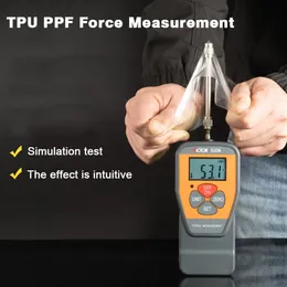 500N Digital Force Gauge Push Pull Force Tester utrustning Portable Meter High Precision Press 500N Dynamometer för TPU PPF Window Tint Strength Test MO-V500N