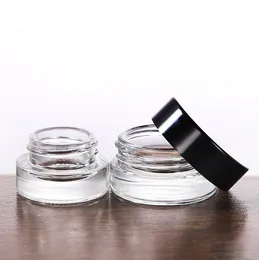3g 5g 7g Clear/Fosted Glass Jar Cosmetic com revestimento PP interno para a qualidade da loção para os lábios de creme para o creme de rosto manual
