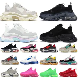 with box Newest Crystal Bottom 17w Women Mens Casual Shoes Dad Platform Trainers Balanciagas triple s Sneaker Designer Flat Sneakers Size 36-45
