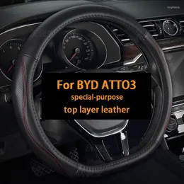 Steering Wheel Covers For BYD Atto3 Leather Cover Comfortable And Durable 2023 Edition AutoParts