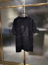 xinxinbuy Herren Designer T-Shirt 23SS Frequenz Buchstabenstickerei 1854 Kurzarm Baumwolle Damen Weiß Schwarz Grün Blau XS-XL