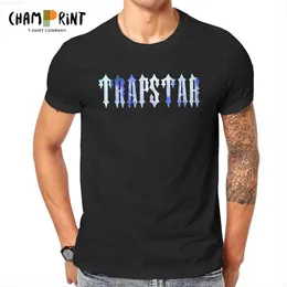 メンズ Tシャツ楽しい Trapstar ロンドン Tシャツ男性ラウンドネックコットン Tシャツトラップ音楽半袖 Tシャツ新着服 Z0221