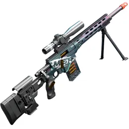 MSR Sniper Toy Gun Manual 120 cm Soft Bullet Shell Ejection Foam Dart Blaster Faring Pneumatic Gun Shooting For Adults Children Boys