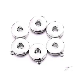 Charms Sier Gold Alloy 18mm 생강 스냅 버튼 스냅 팔찌 귀걸이 목걸이 DIY 보석 액세서리 드롭 배달 DHIEV