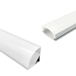 Accessori per l'illuminazione U Shape V LED Sistema di canali in alluminio con coperchio del diffusore bianco latte Clip di montaggio e tappi terminali Facile da tagliare e installare Usalight
