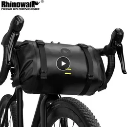 Bike Handlebar Bag Waterproof Big Capacity 4L-12L Frame Front Tube Cycling Bag Trunk Pannier Bike Accessories
