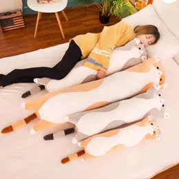 Robôs macios/fofos/luxuosos/longos Cat/travesseiro/algodão Doll Toy Lunch Pillow Dormiário Presentes de Natal Presentes de aniversário