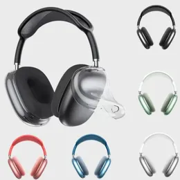 Para acessórios de fone de ouvido Airpods Max, silicone sólido, capa protetora fofa para fone de ouvido Apple, carregamento sem fio, caixa boa, caixa à prova de choque, branco, preto