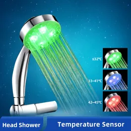 Kökskranar OK-B LED-vattenkran Tillbehör Glöd färgglada kran munstycket för badrumshuvudljus 3 färger 7