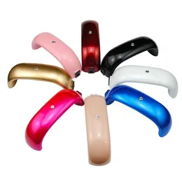 Nail Dryers Wholesale 9W Usb Line Mini Led Lamp Portable Nails Dryer Rainbow Shaped Curing For Uv Gel Polish Art Too Dhwyj