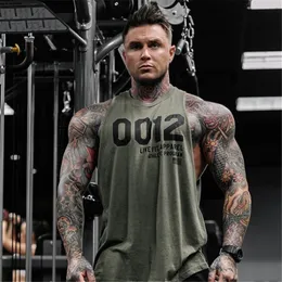 Men's TShirts Summer Men Bodybuilding Tank Tops Gym Workout Fitness Cotton Sleeveless Shirt Running Clothes Stringer Singlet Casual Vest 230220