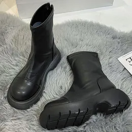 Boots Women Snow Flat Shoes For Fur Ladies Ankle Plush Shoe Woman Platform Botas Mujer Winter Female