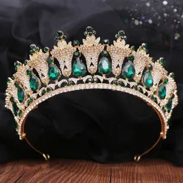 Tiaras Diezi Baroque Bridal Wedding Bruck Crown Luxury Hair Association Elegant Crystal Tiaras Diadem Headpiece Jewelry Sets Z0220