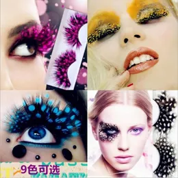 False Eyelashes Feather Lashes Party Cosplay Fake Make Up 3D Top Lash Extension Cosmetics 2pcs T0473