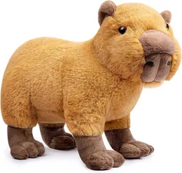 ぬいぐるみ33cmシミュレーションCapybara Plush Toy Kawaii Capybaraぬいぐるみ人形柔らかいCapybara動物人形