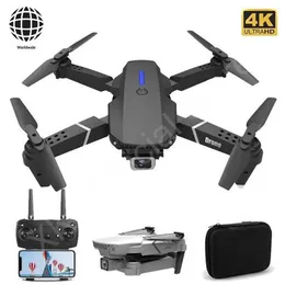 Aeronaves de drones e88 Pro com grande angular HD 4K 1080P Altura da câmera dupla Hold WiFi RC Quadcopter dobrável Dron Gift Toy E88Pro DHL239E