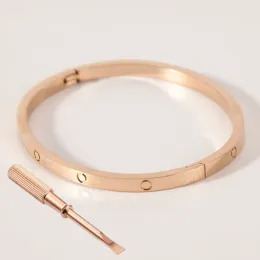 pulseira de ouro feminino amor pulseira jóias jóias de luxo puxamente de puxador de parafuso de parafuso de luxo de luxo pulseiras de fenda pulseiras belcher prata 4cz para feminino Bangle Wedding