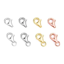 Clasps Hooks S925 Sterling Sier Accessories 8mm Lobster Clasp Water Drop Drop Locklace Manual DIY 재료 PS8A010 DHUYC