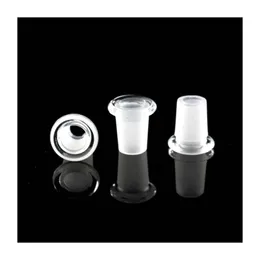 Sigara boruları 18mm erkek ila 14mm dişi cam redüktör nargile düşük profilli adaptör 10 buzlu borosilikat konnektörü downstem yarık dh1on