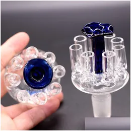 Rökpipor Revoer Bongs Bowl 8 SS Hookahs Glass Bowls Water Adapter med 14mm 18mm Male Joint Bong Slides Drop Delivery Home Gard Dhgrn