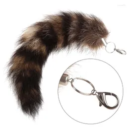Keychains For KEY Ring Raccoon Coat Tails Chain Keychain Keyring Gift