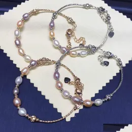 Beaded Manufacturers Sell Korean Version Of Fashionable Freshwater Pearls Wire Ding Bracelets And Hand Ornaments Drop Del Dhud2